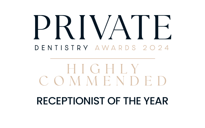 Private Dentistry Awards 2024 HIghly Commended Receptionist logo