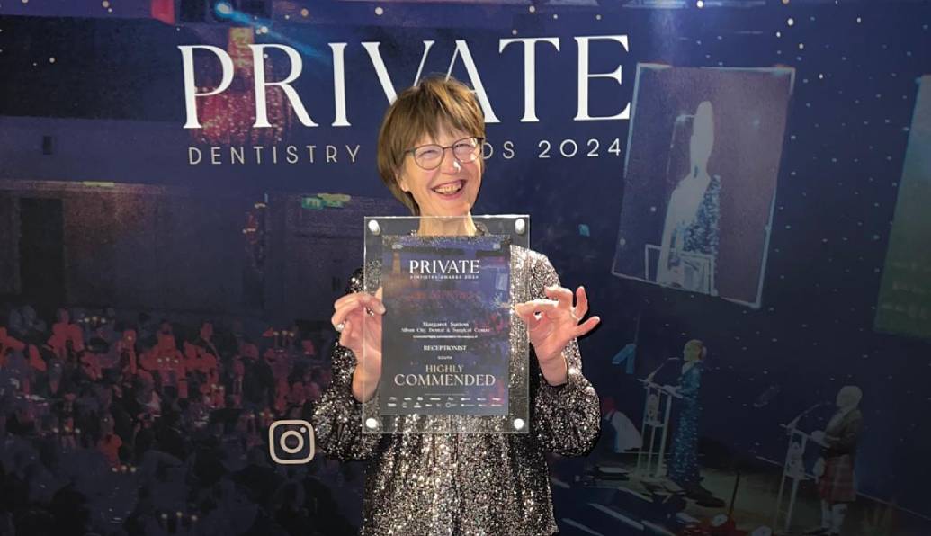Our receptionist, Margaret, was highly commended at the Private Dentistry Awards 2024