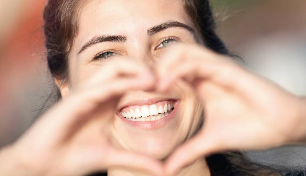 Smiling dental implant patient